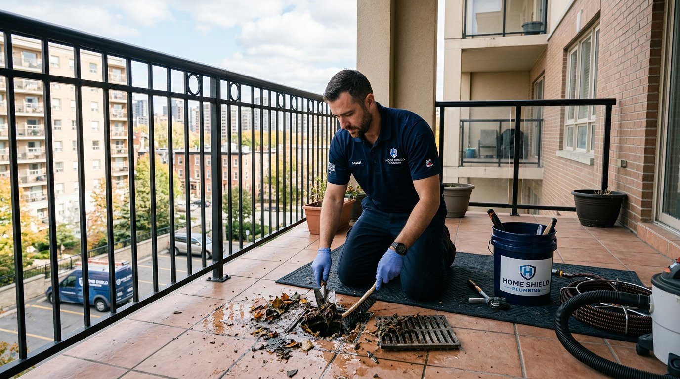 Balkon gider tıkanıklığı açma
